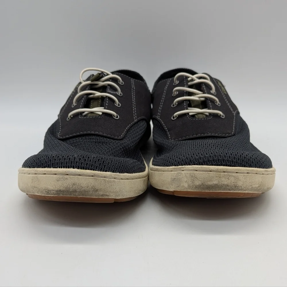 Olukai Nohea Moku Grey Mesh Boat Shoe 8